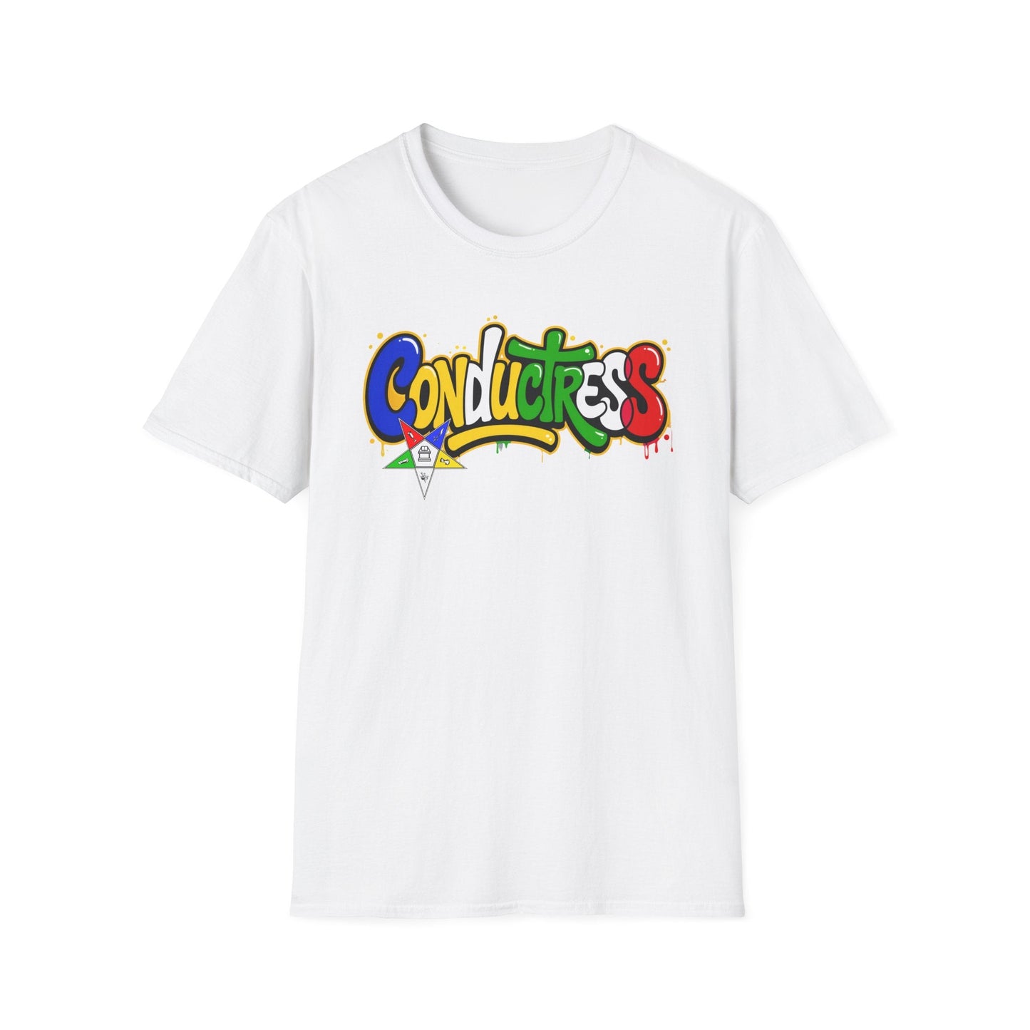 Eastern Star Colorful Graffiti Conductress Tee | OES Conductress Gift - Sistarhood