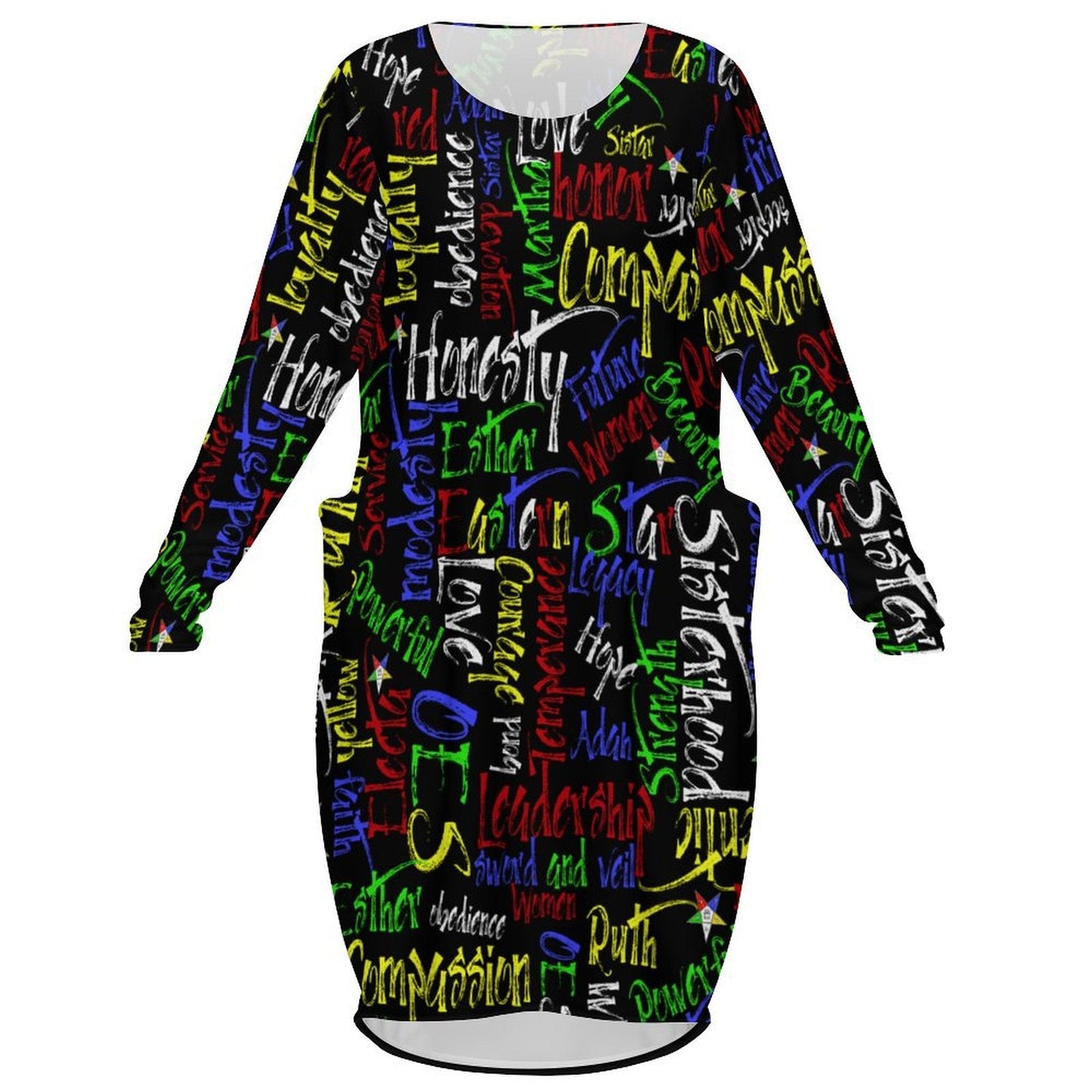 Eastern Star Defined Dress with Pockets - Sistarhood