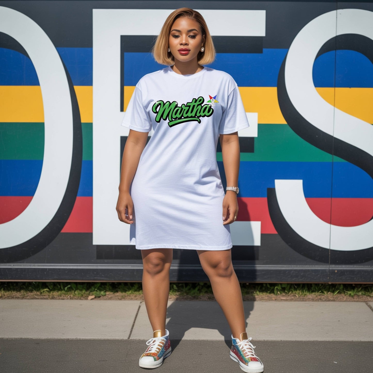 Eastern Star | OES Martha T-Shirt Dress - Sistarhood