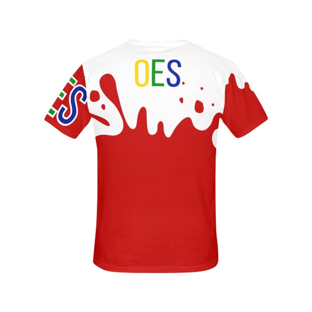 Order of the Eastern Star | OES Red Splash Tee - Sistarhood