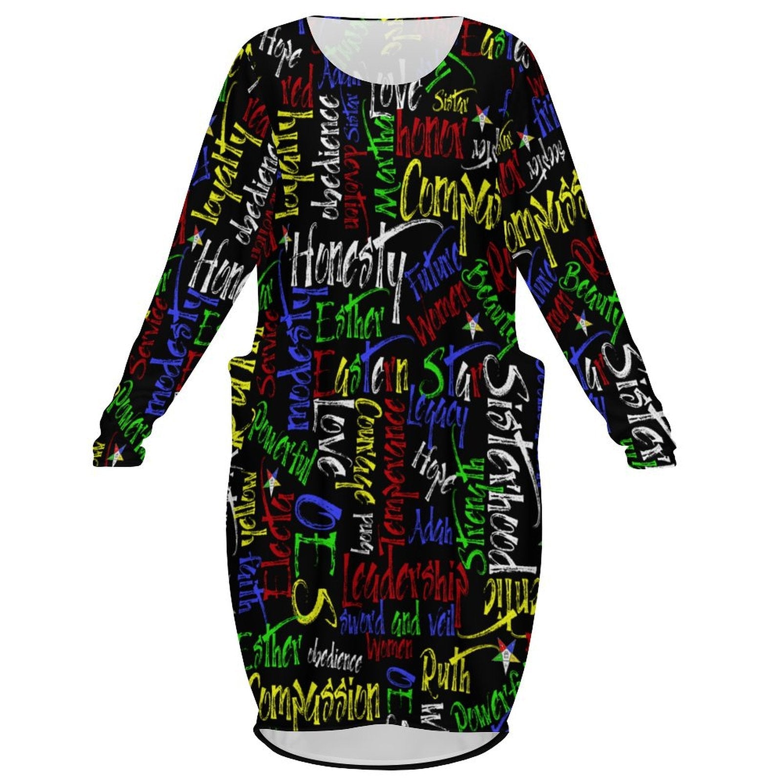 Eastern Star Defined Dress with Pockets - Sistarhood