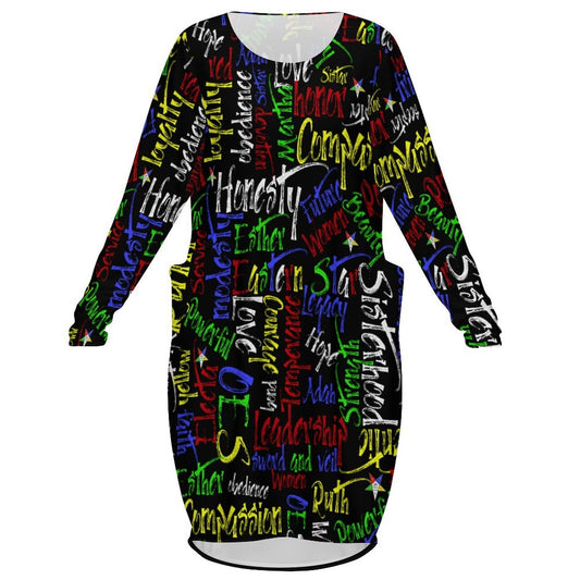 Eastern Star Defined Dress with Pockets - Sistarhood