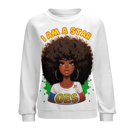 Eastern Star | OES I AM A STAR Raglan Sweatshirt - Sistarhood