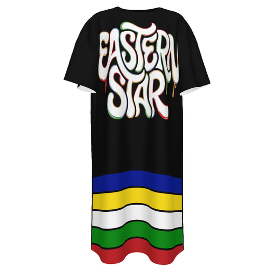 Eastern Star | Striped T-Shirt Dress - Sistarhood