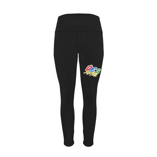 OES Electric Stripe Leggings Women's High Waist Pockets Yoga Leggings - Sistarhood