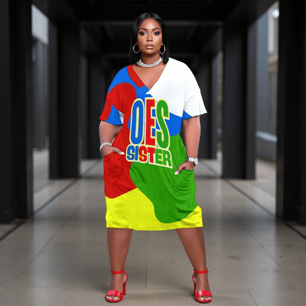 OES | Stylish Sister Dress with Pockets - Sistarhood