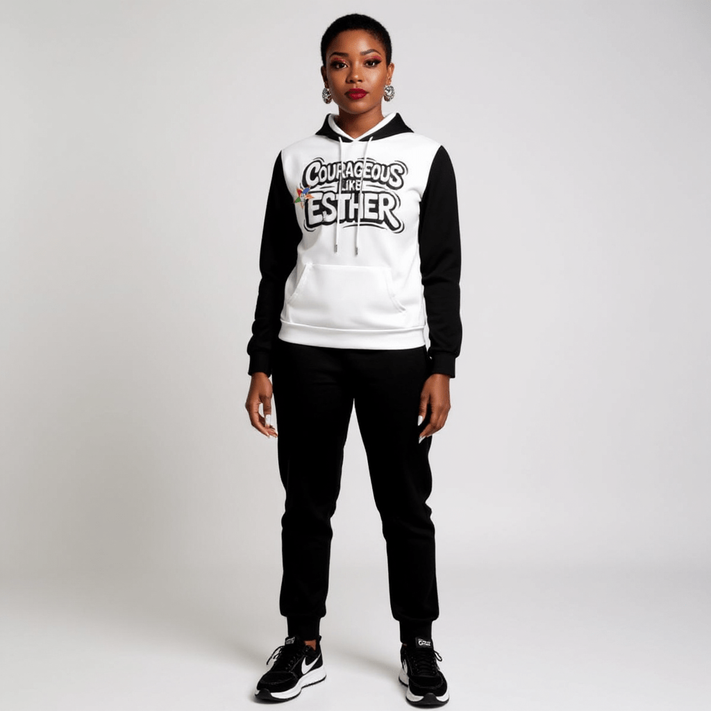Order of the Eastern Star Hoodie and Jogger Set: Courageous Like Esther OES Apparel - Sistarhood