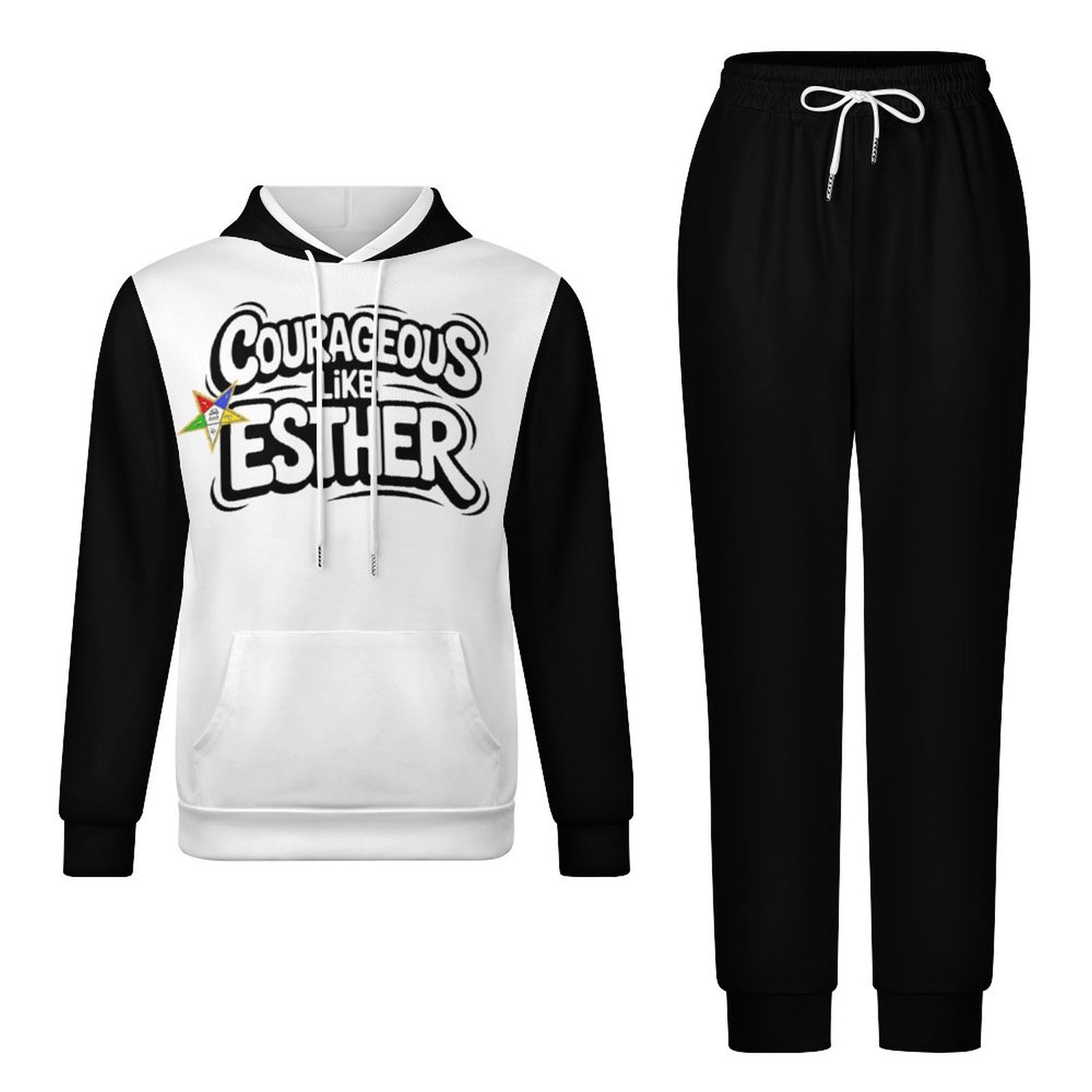 Order of the Eastern Star Hoodie and Jogger Set: Courageous Like Esther OES Apparel - Sistarhood