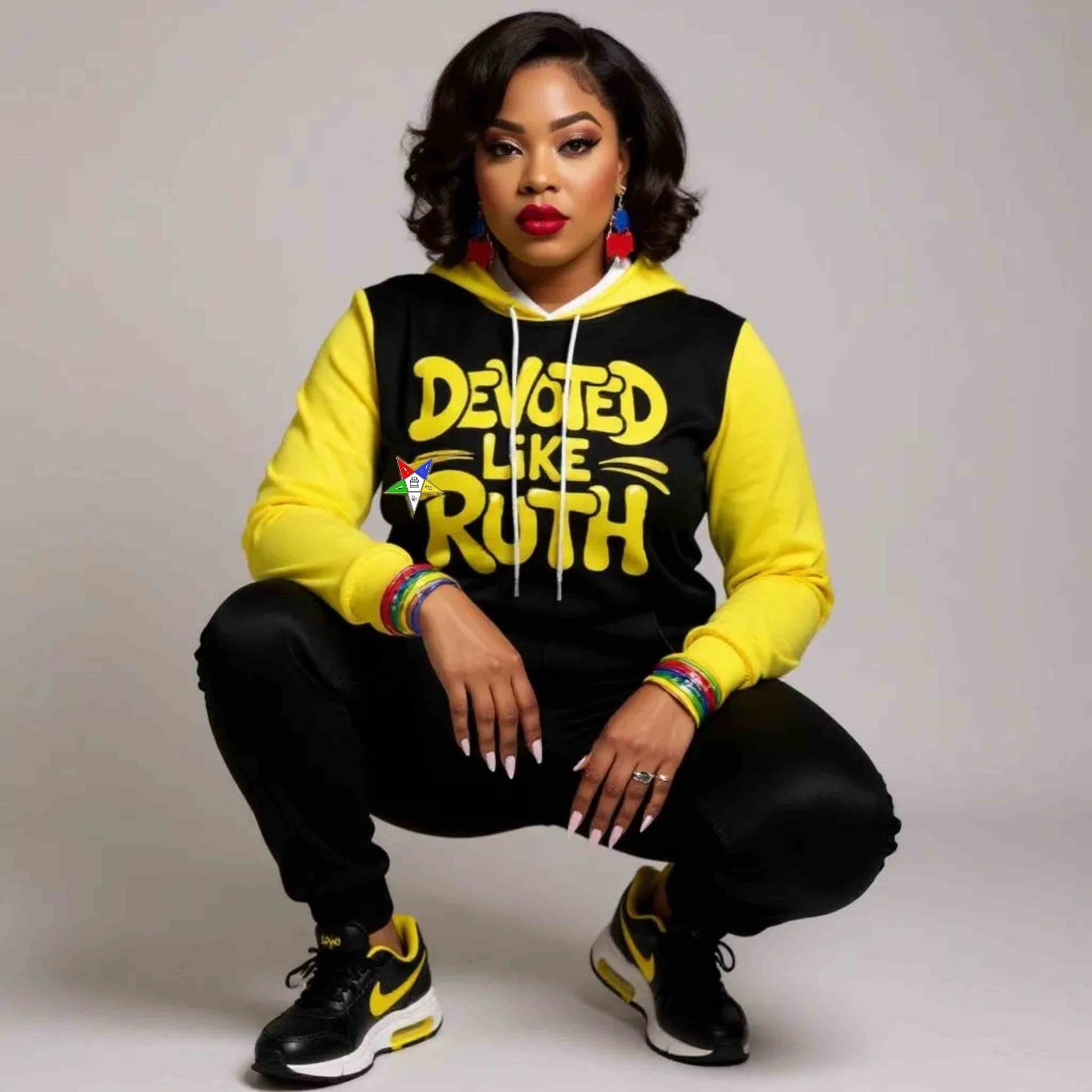 Order of the Eastern Star Hoodie and Jogger Set: "Devoted Like Ruth" OES Apparel - Sistarhood