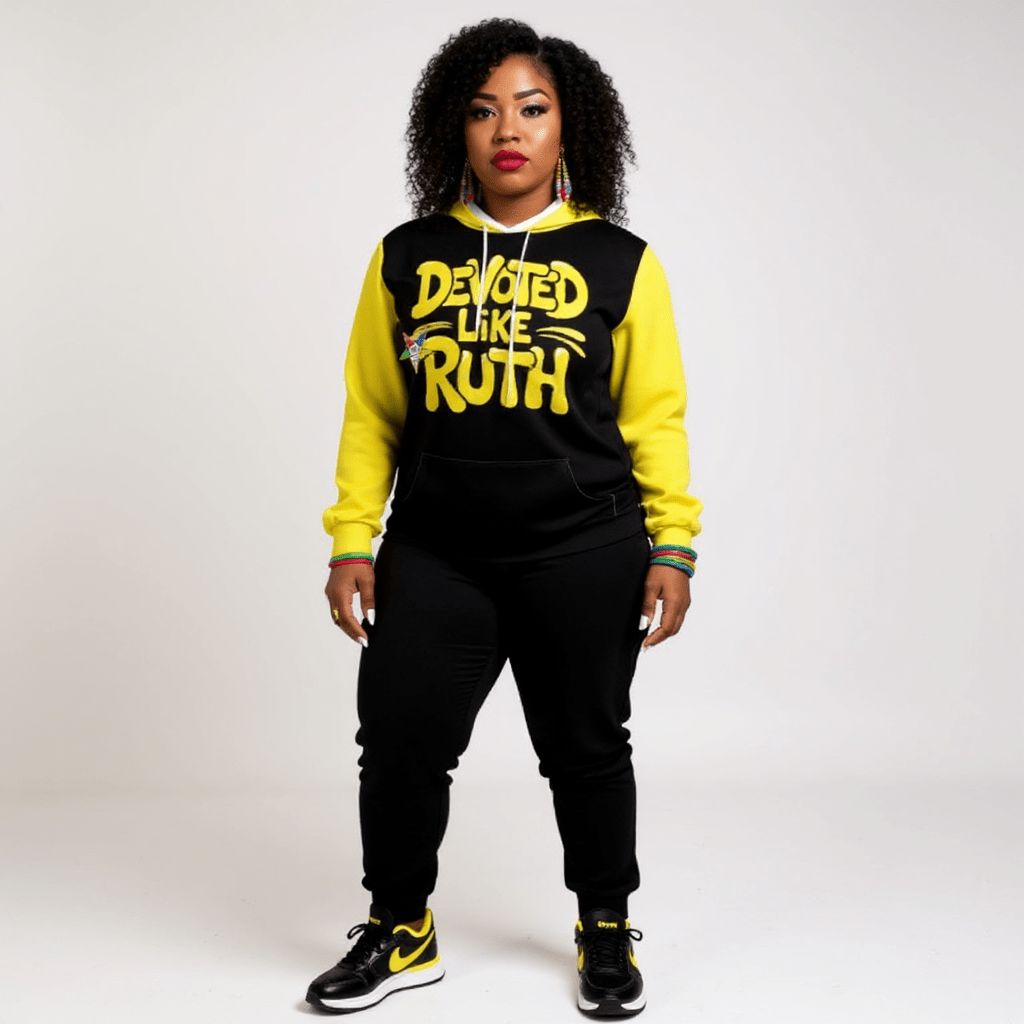 Order of the Eastern Star Hoodie and Jogger Set: "Devoted Like Ruth" OES Apparel - Sistarhood