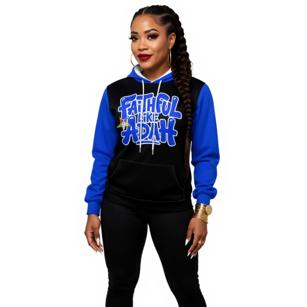 Order of the Eastern Star Hoodie and Jogger Set: "Faithful Like Adah" OES Apparel - Sistarhood