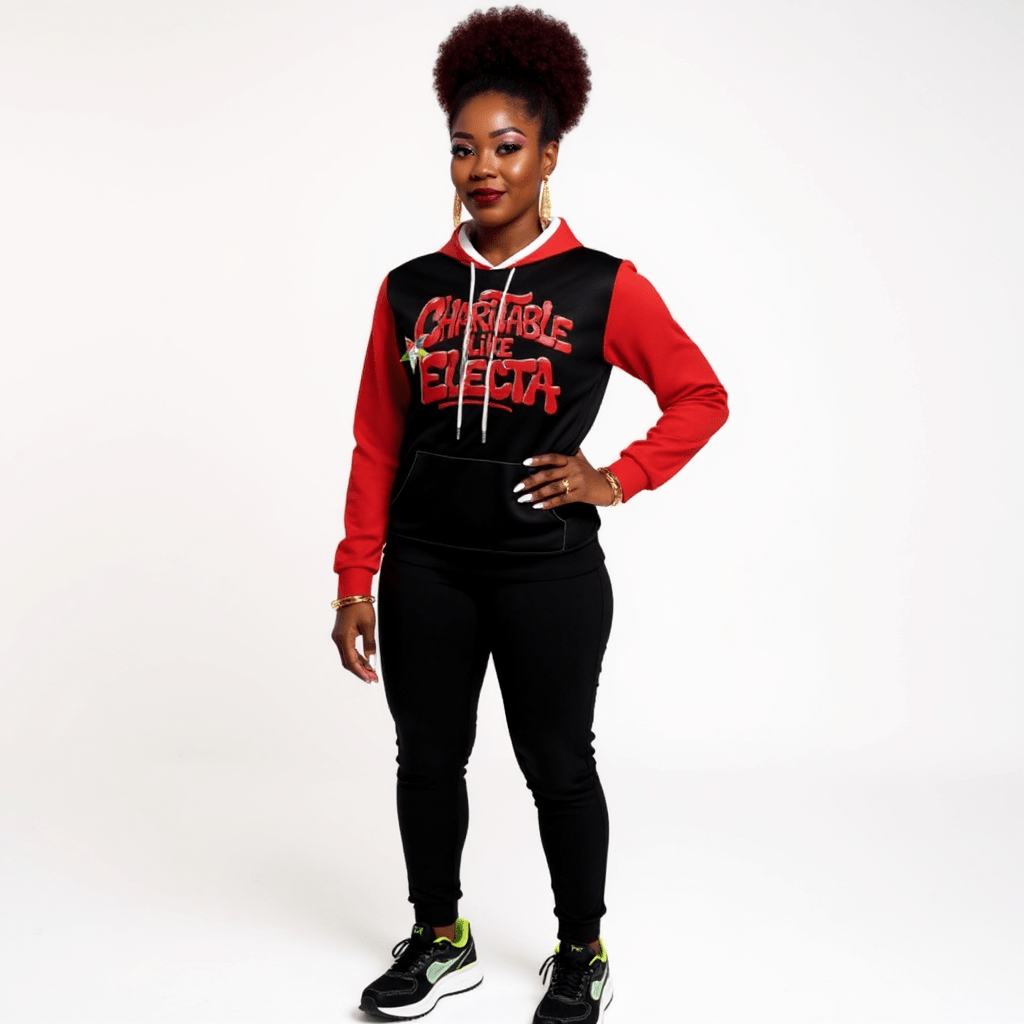 Order of the Eastern Star Jogger & Hoodie Set: "Charitable Like Electa" Apparel - Sistarhood