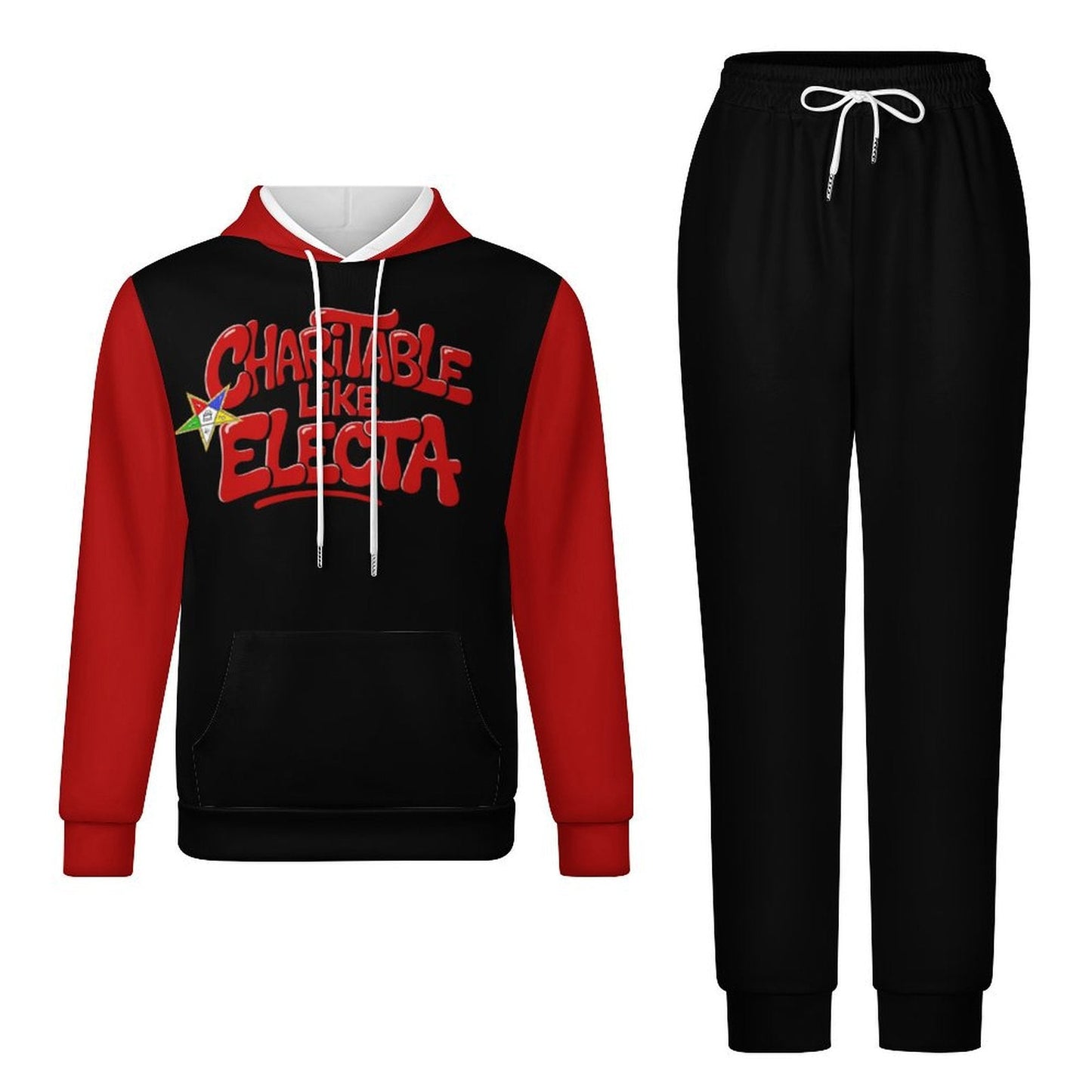 Order of the Eastern Star Jogger & Hoodie Set: "Charitable Like Electa" Apparel - Sistarhood