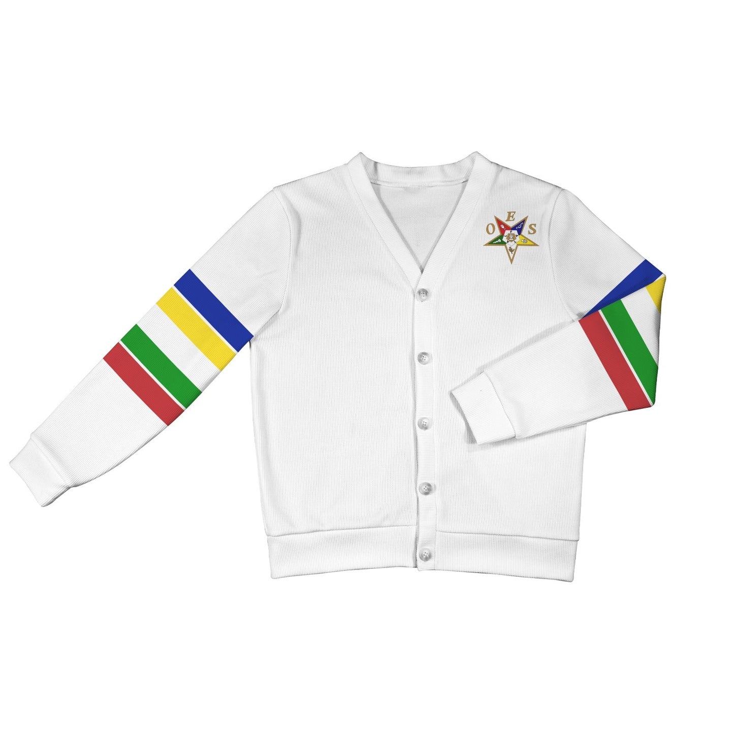 Order Of The Eastern Star Light Ribbed Cardigan II - Sistarhood
