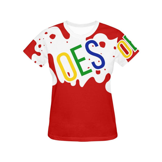 Order of the Eastern Star | OES Red Splash Tee - Sistarhood