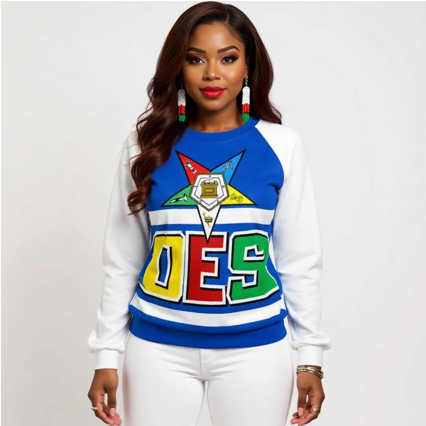 Order of the Eastern Star Statement Sweatshirt Blue - Sistarhood